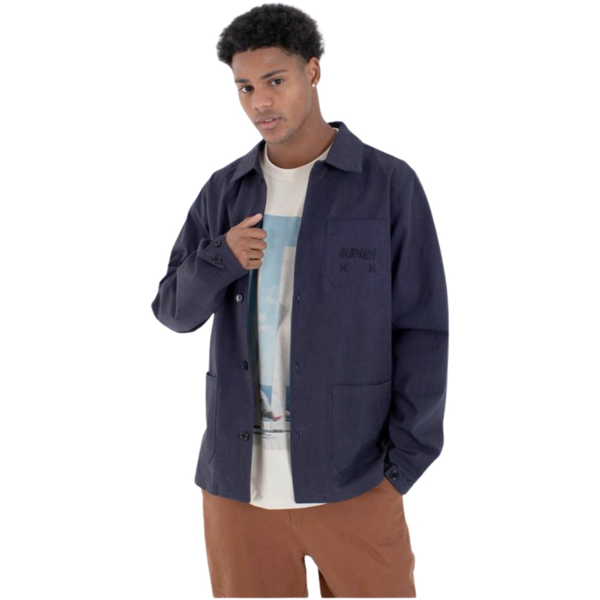 2026 Hurley Mens Upper BCNK8 Jacket MJKEUPH0001 - Obsidian